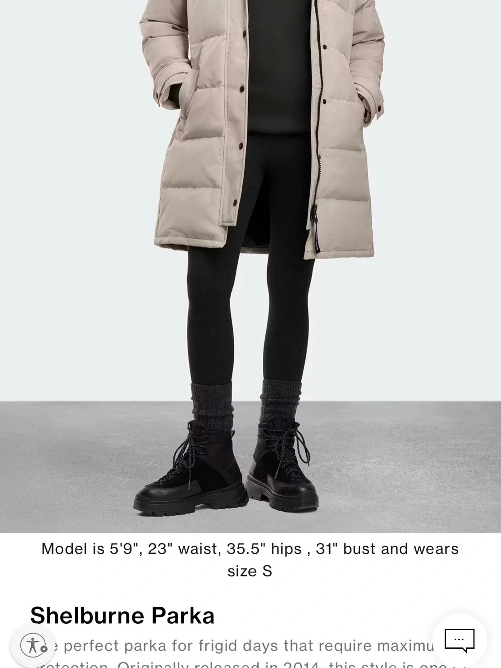 Canada Goose Silver Birch Shellburn Parka with Removable Fur-Trim Hood, Small